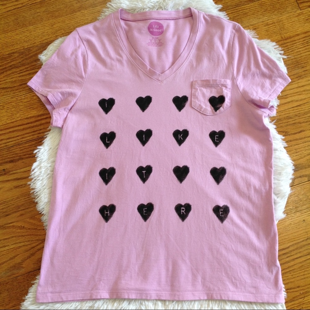 Life is Good Heart Tee